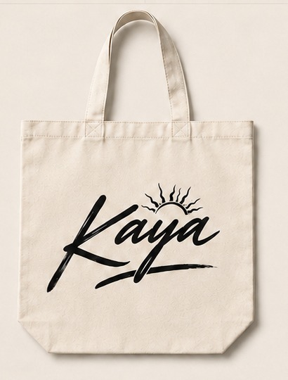 KAYA ロゴ トートバッグ フロント