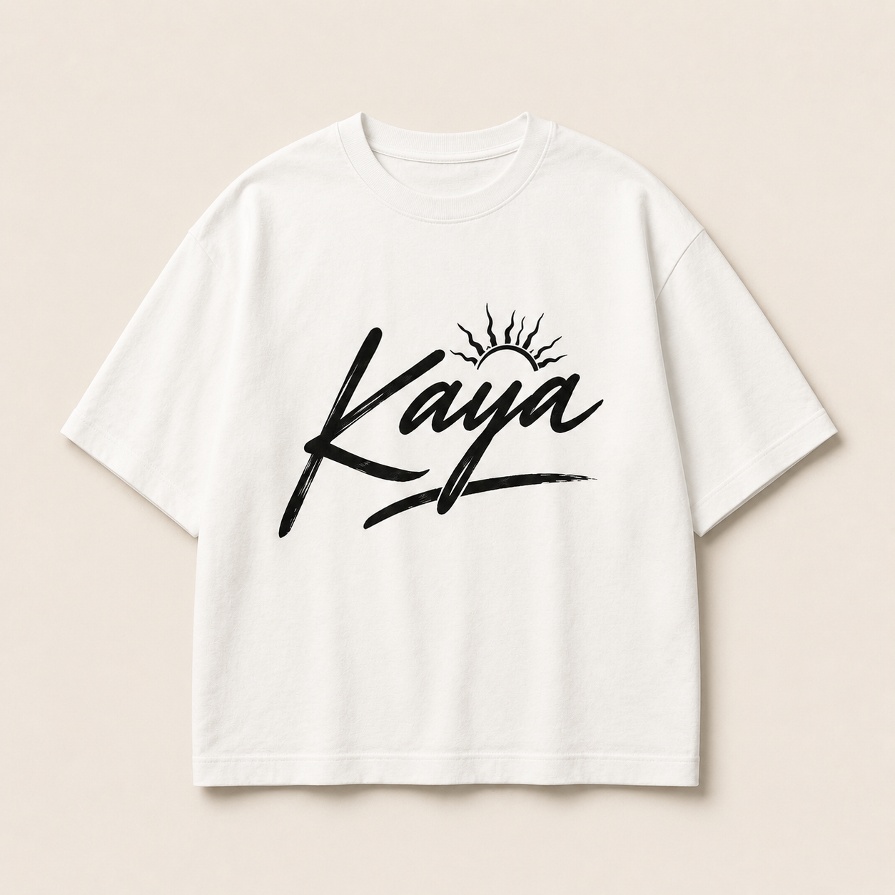 KAYA フロントロゴ Tシャツ WHITE